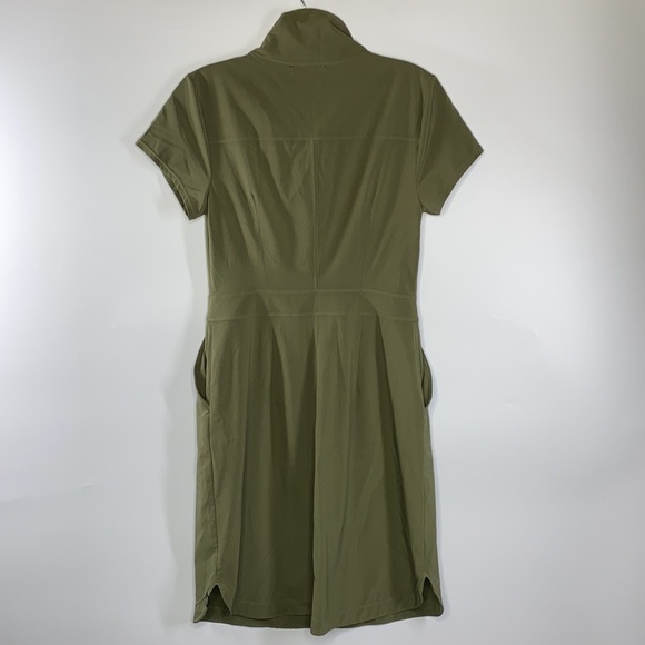 Prana Shadyn Cargo Green Utility Dress With Pockets Size XS - Picture 3 of 9